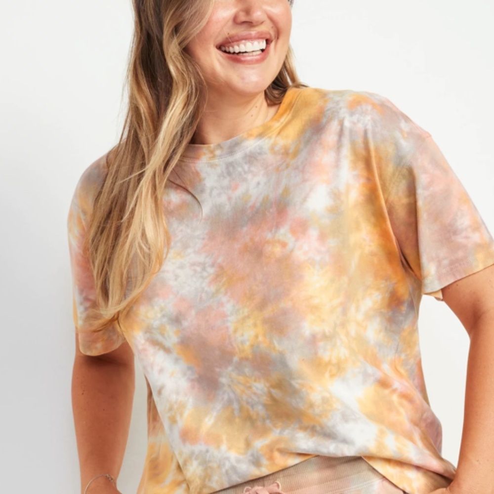 Old Navy Loose Vintage Tie-Dye Easy Teesize Medium